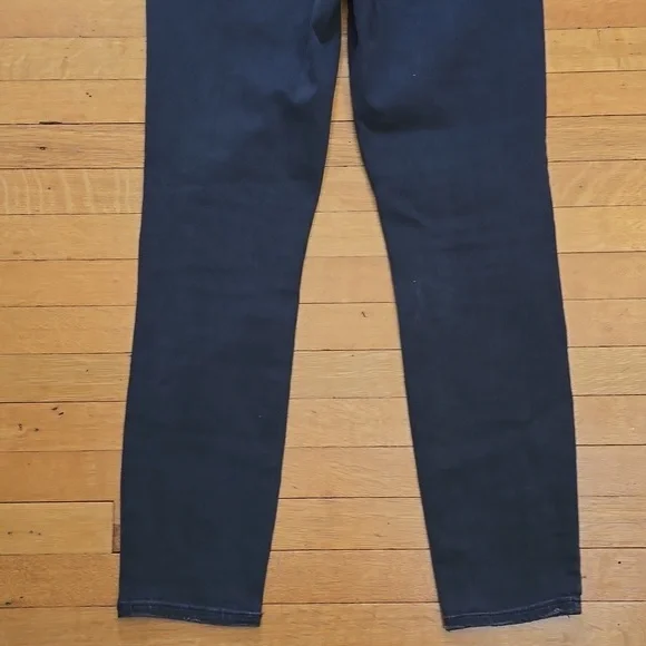 PAIGE, Hoxton, Ankle High Rise Button Fly Jeans, Black, VGUC, Women's 29 - Picture 14 of 14